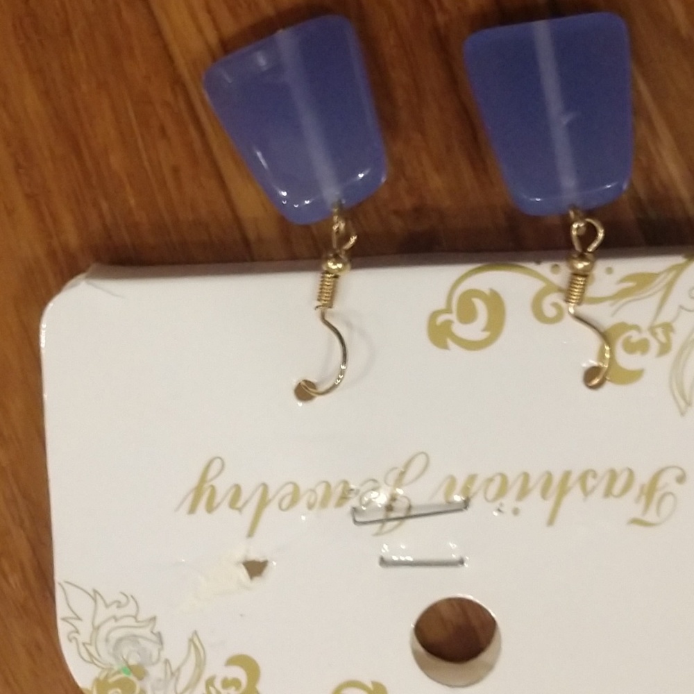 New sky blue earrings